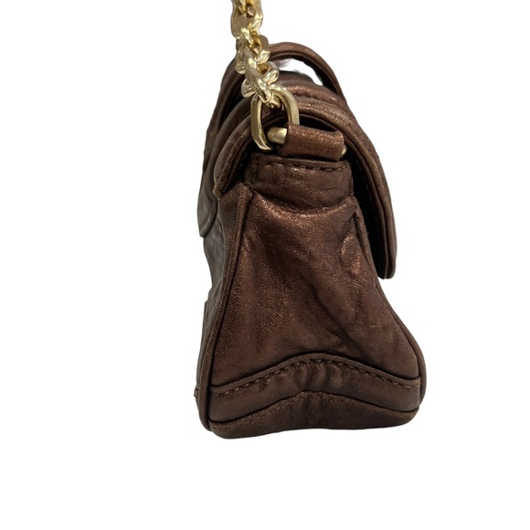 28 Vintage Botkeir Bronze Gold Chain Handbag - Picture 4 of 12